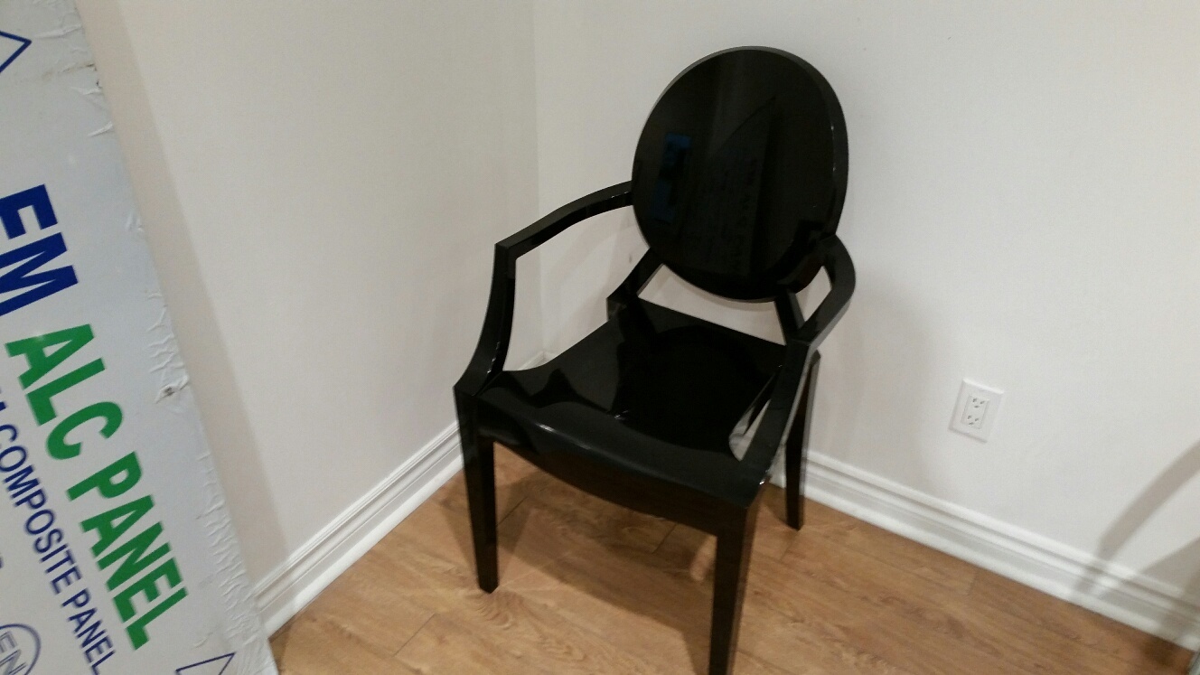 Ghost Chair Black Toronto Furniture Rental for Home Staging by